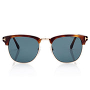 Tom Ford Men Round Square Frame Blonde Havana Sunglasses