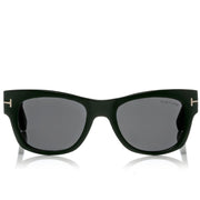 Tom Ford Men Sqaure Frame Black Horn Sunglasses