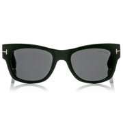 Tom Ford Women Square Frame Black Horn Sunglasses
