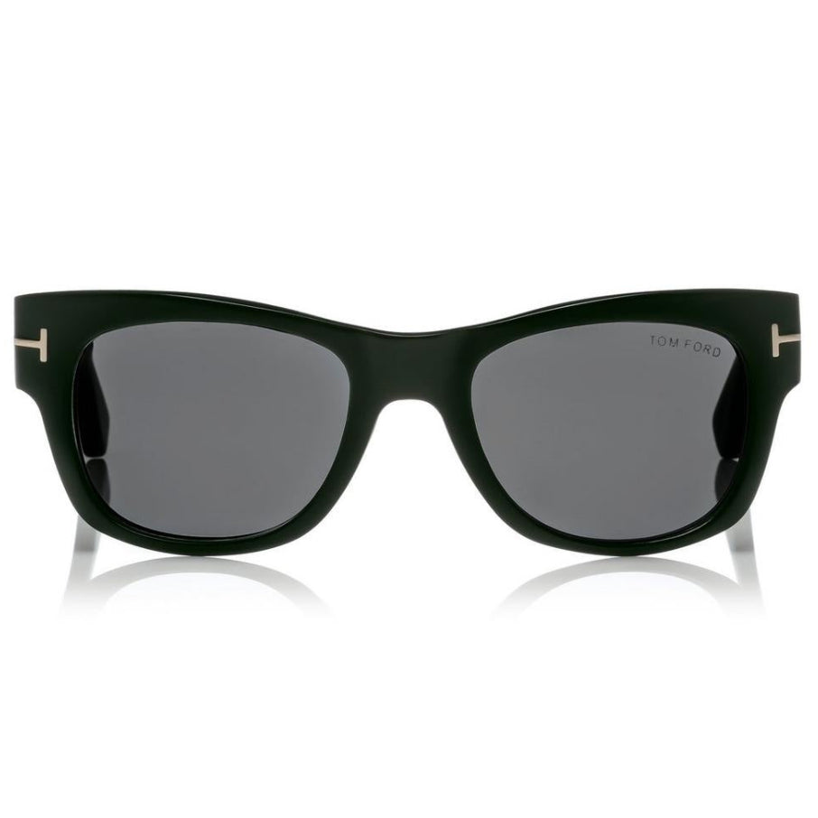 Tom Ford Women Square Frame Black Horn Sunglasses