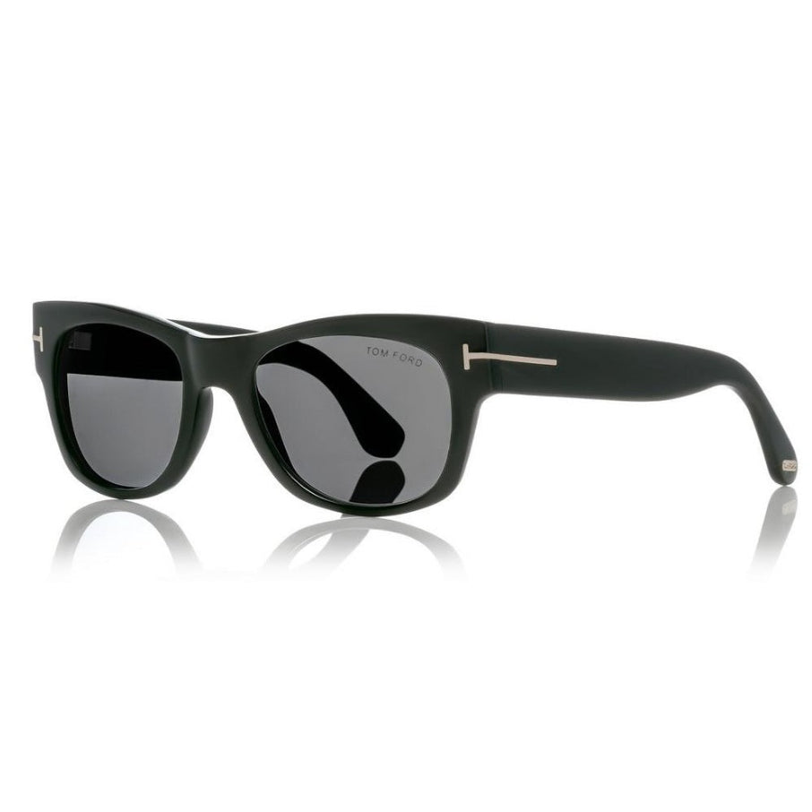 Tom Ford Women Square Frame Black Horn Sunglasses