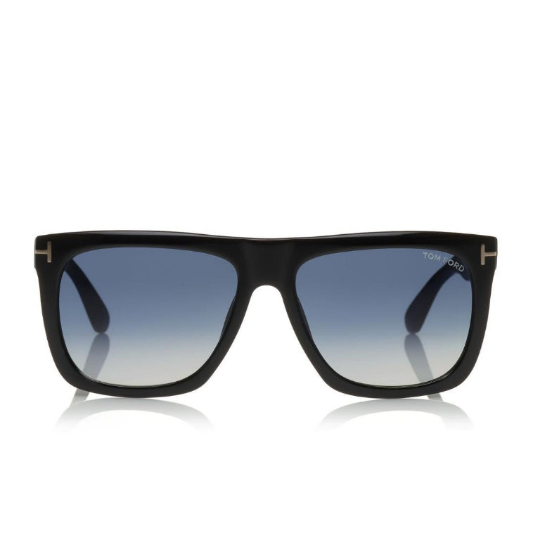 Tom Ford Women Square Frame Phantom Black Sunglasses