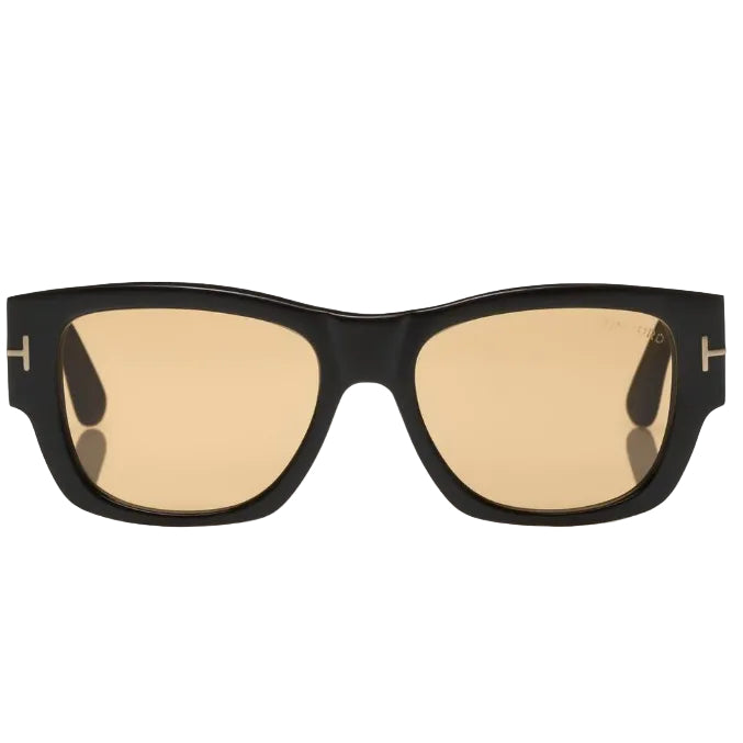 Tom Ford Women Round Frame Brown Horn Sunglasses