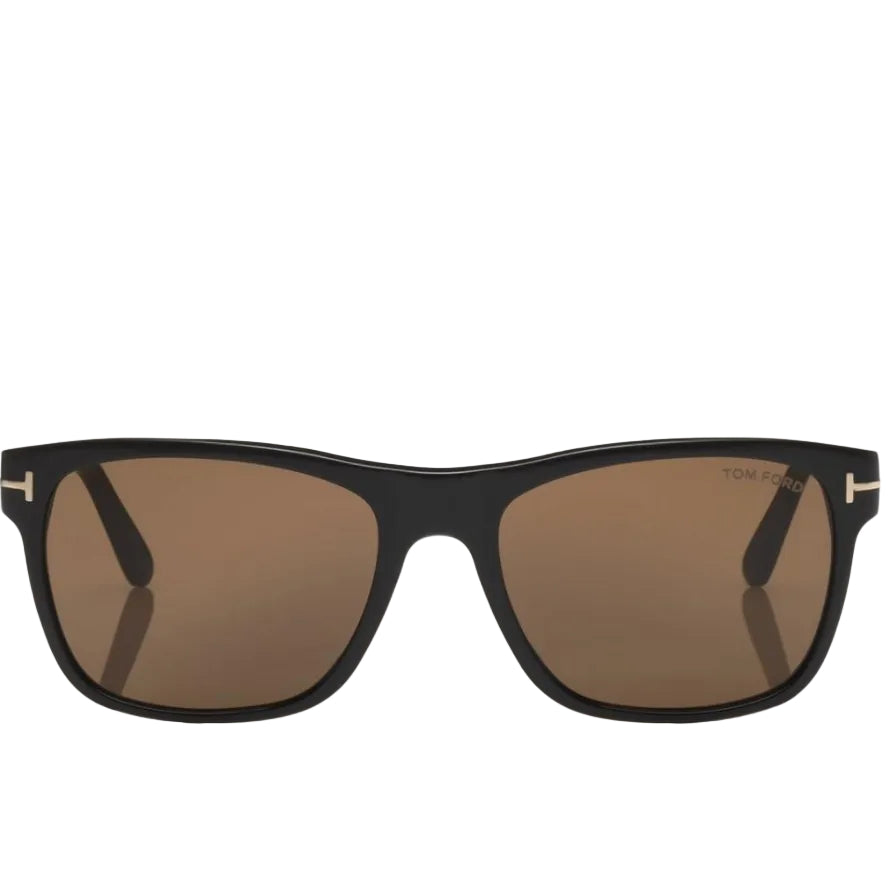 Tom Ford Women Square Frame Coil Black Sunglasses
