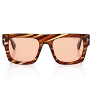 Tom Ford Men Navigator Frame Blonde Havana Sunglasses