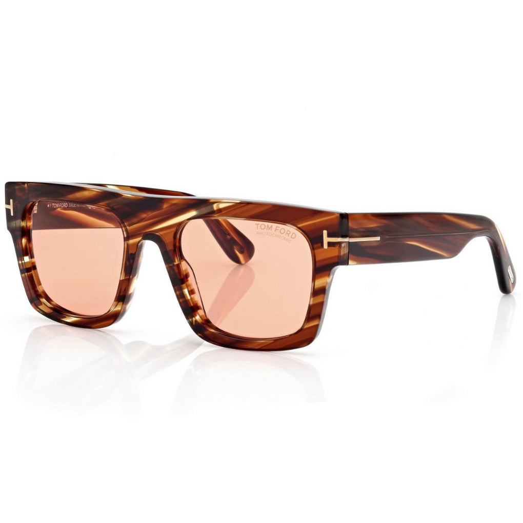 Tom Ford Men Navigator Frame Blonde Havana Sunglasses