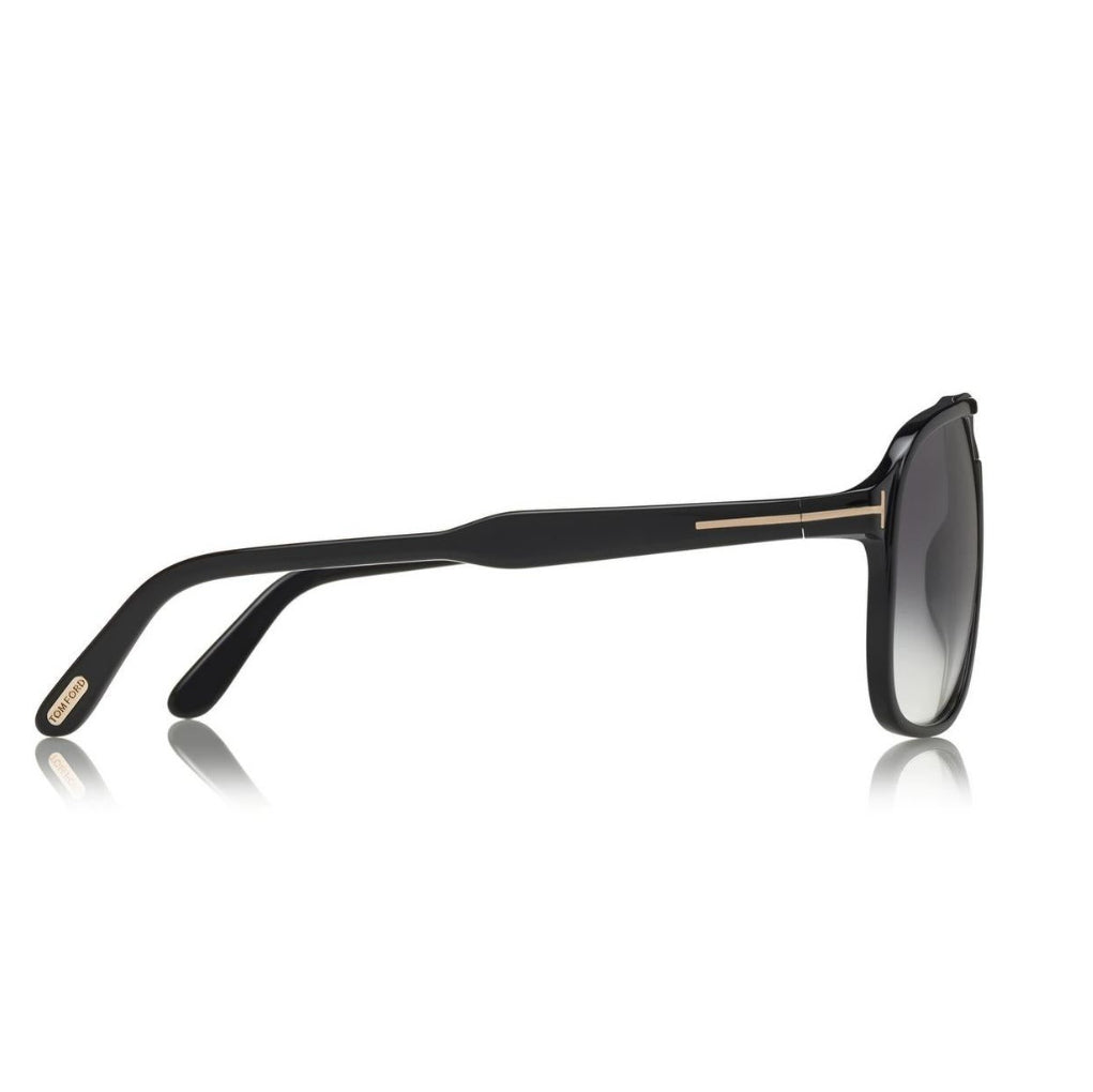 Tom Ford Women Navigator Frame Matte Black Sunglasses
