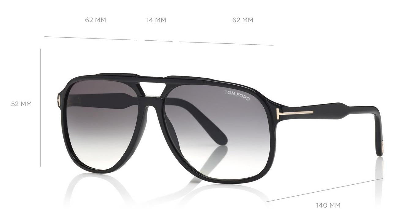 Tom Ford Women Navigator Frame Matte Black Sunglasses
