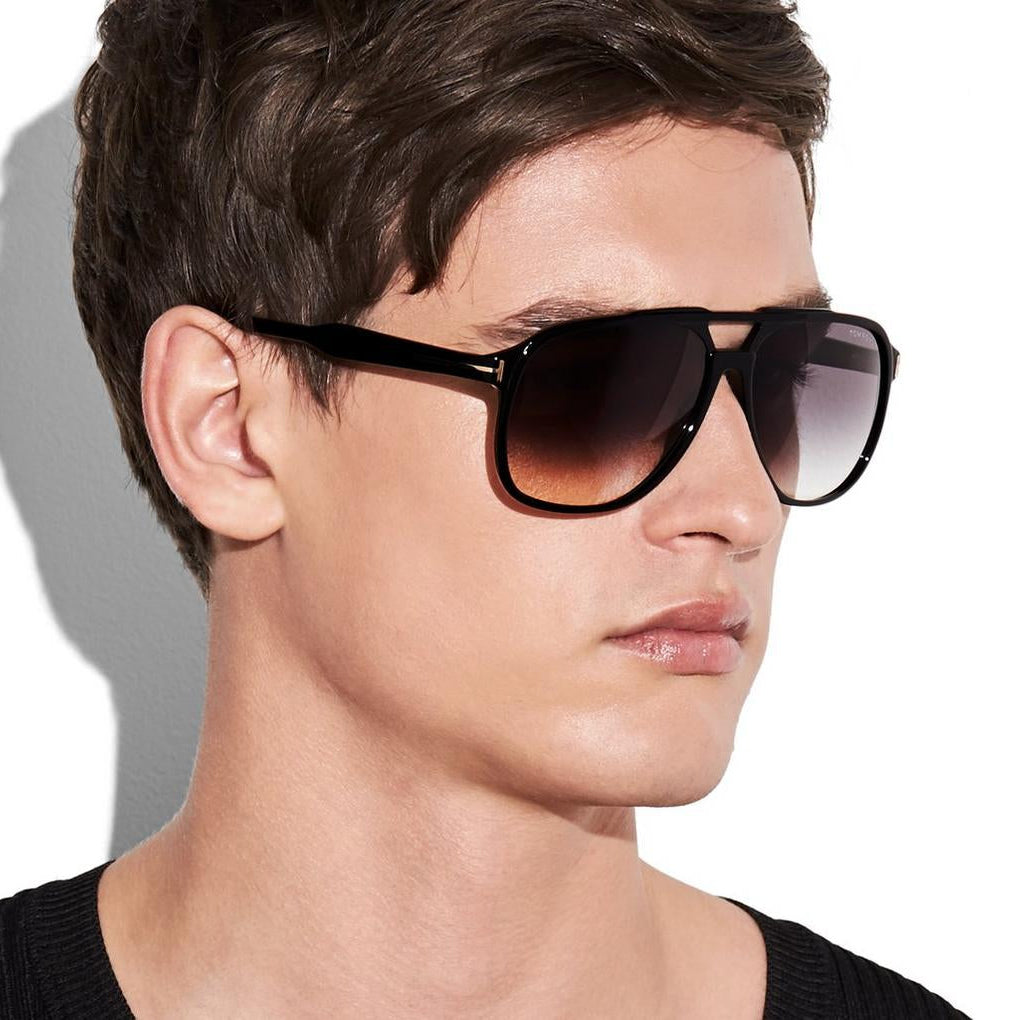 Tom Ford Women Navigator Frame Matte Black Sunglasses