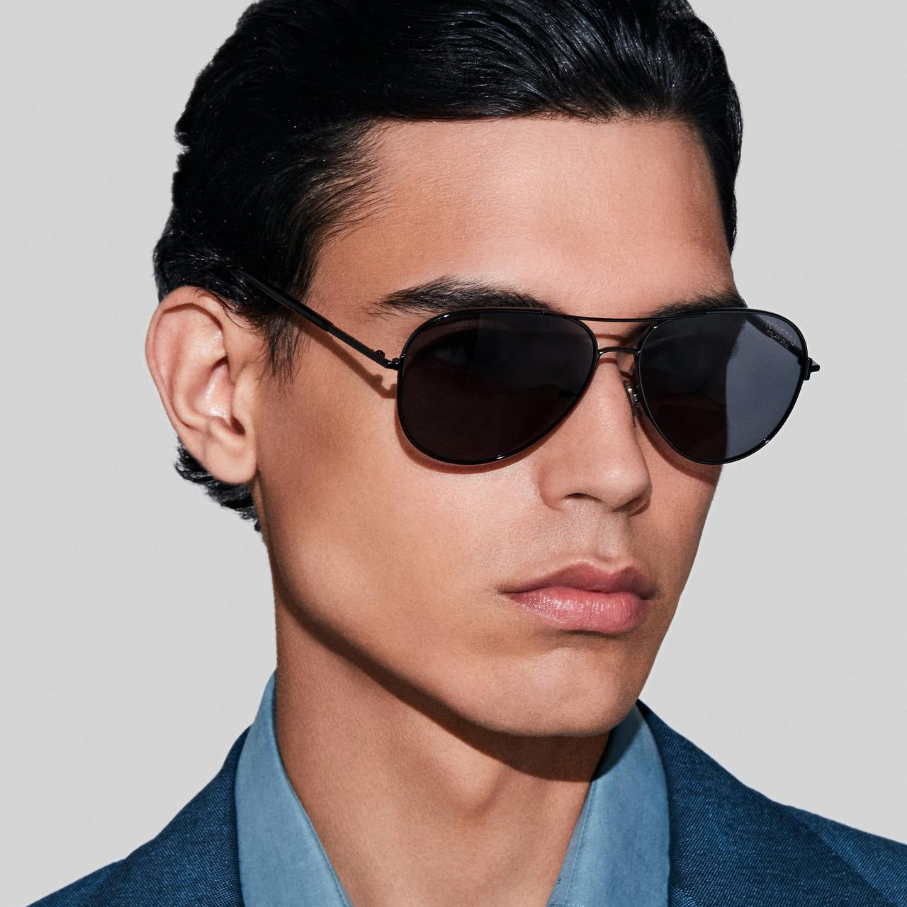 Tom Ford Women Navigator Frame Shine Black Sunglasses