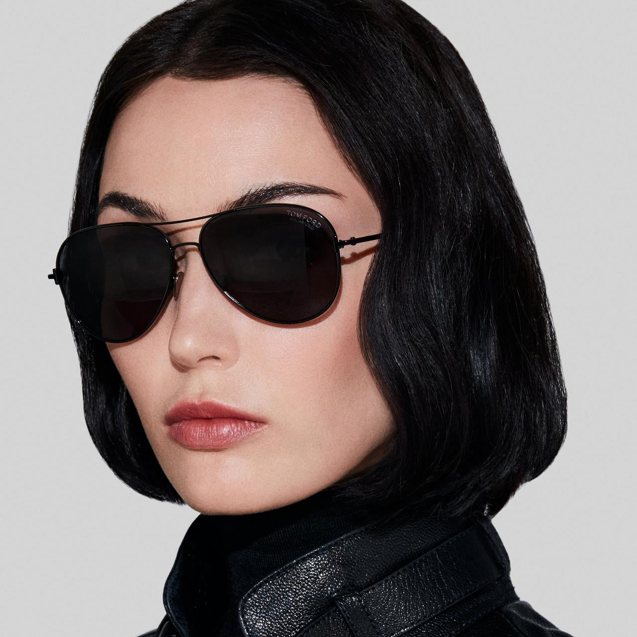 Tom Ford Men Navigator Frame Shiny Black  Sunglasses