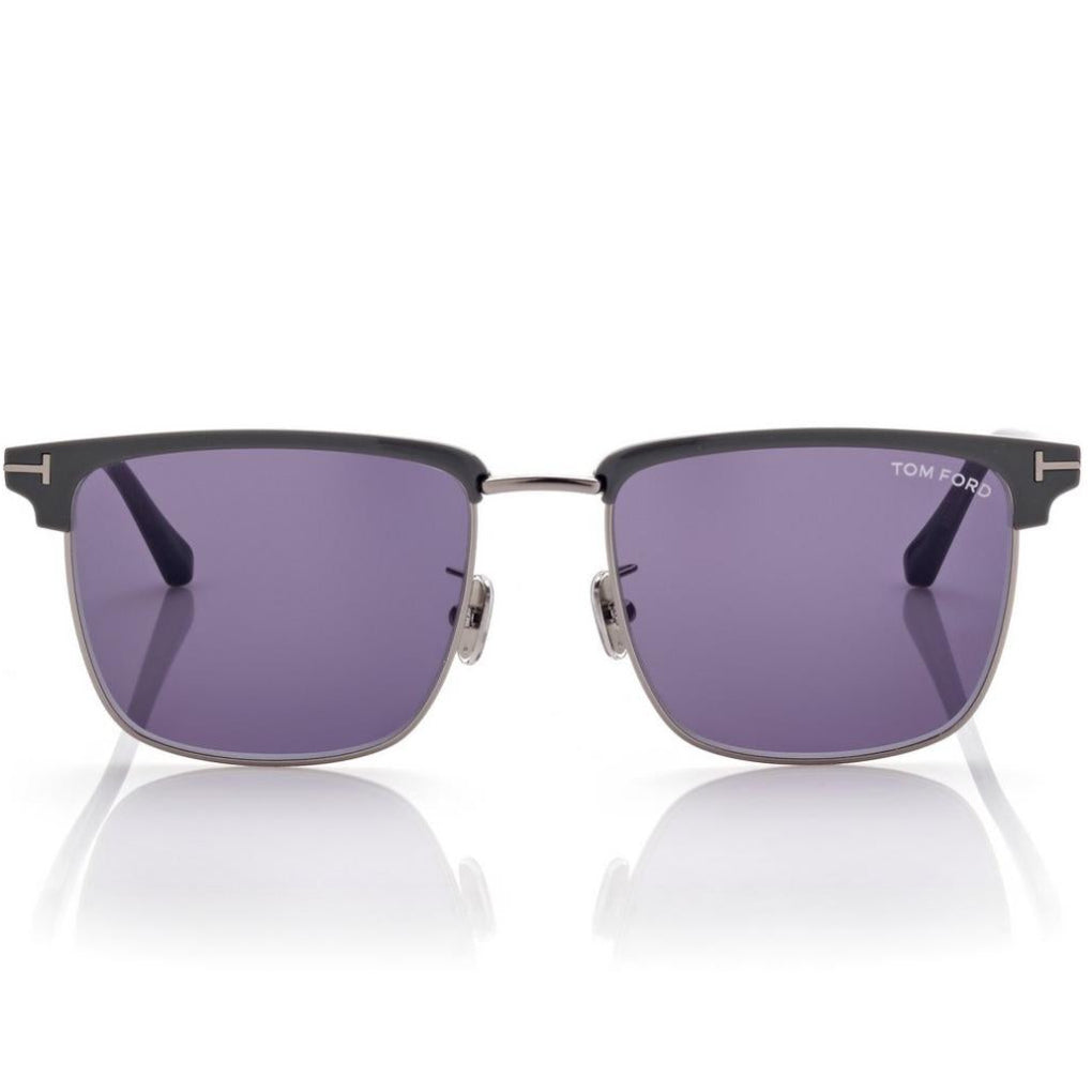 Tom Ford Women Rimless Frame Shiny Mastic Black Sunglasse