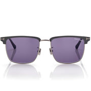 Tom Ford Men Rimless Frame Shiny Mastic Black Sunglasse