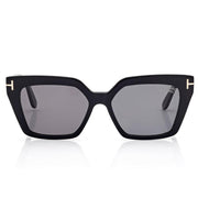 Tom Ford Women Cat Eye Frame Volcanic Black Sunglasses
