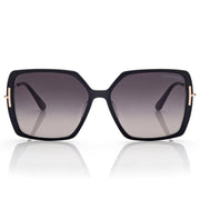 Tom Ford Women Square Frame Carban Black Sunglasses