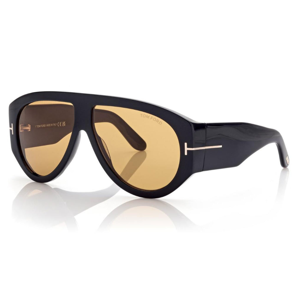 Tom Ford Women Pilot Frame Black Sunglasses