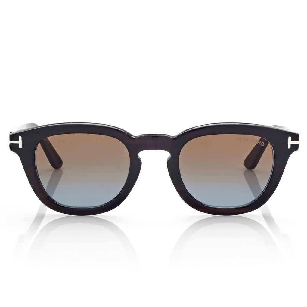 Tom Ford Men Sqaure Frame Brown Horn Sunglasse