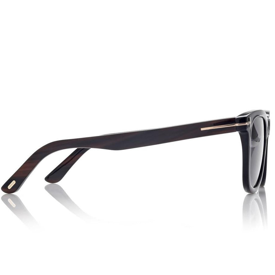 Tom Ford Women Rectangle Frame Black Horn Sunglasses