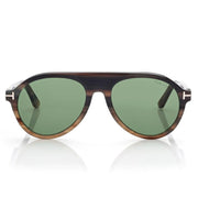 Tom Ford Women Pilot Frame Brown Horn Sunglasses
