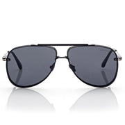 Tom Ford Women Pilot Fram Shiny Coal Black Sunglasses