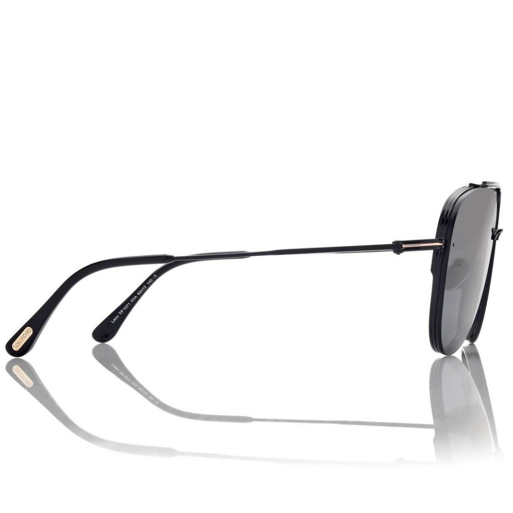 Tom Ford Women Pilot Fram Shiny Coal Black Sunglasses