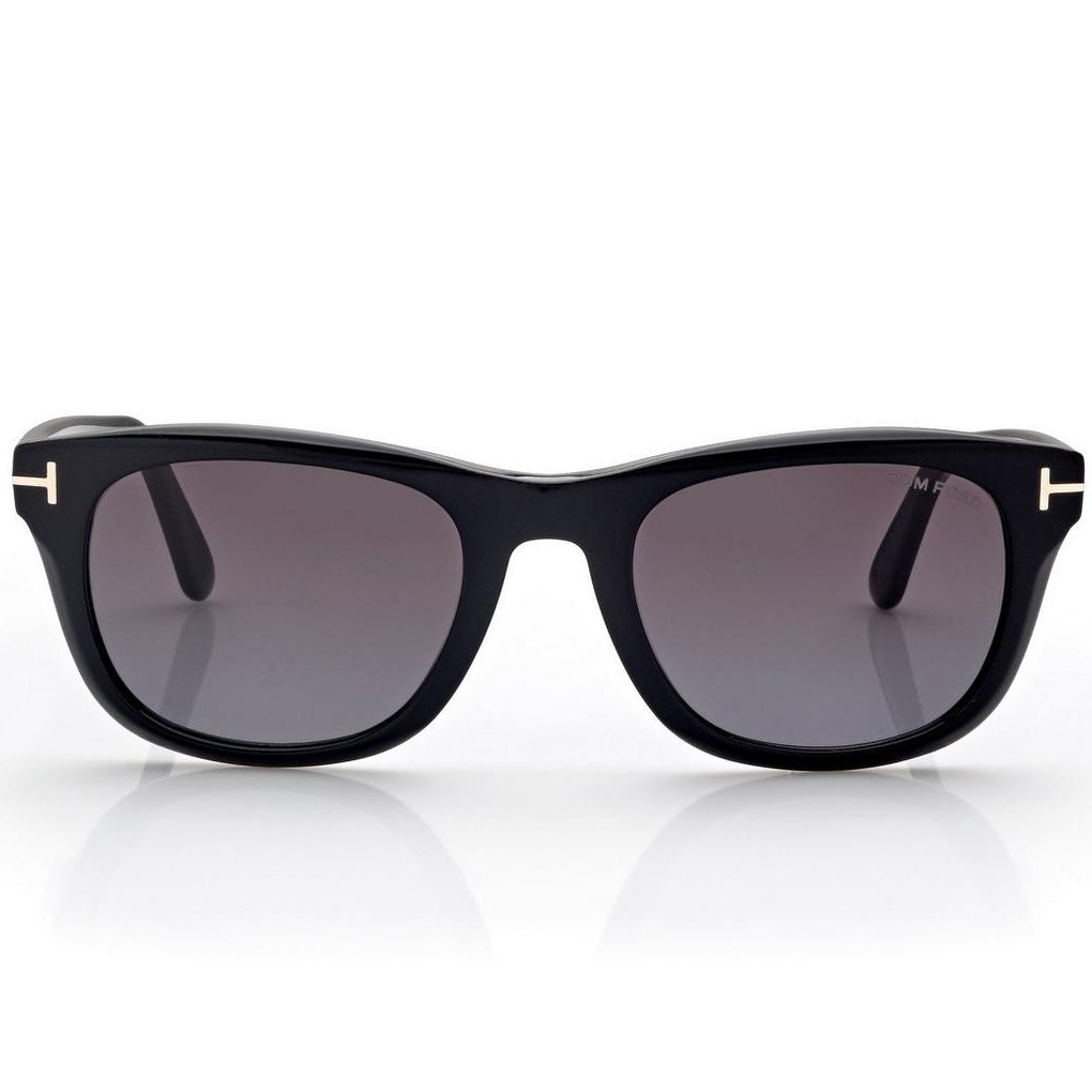 Tom Ford Men Round Sqaure Frame Shiny Dusty Black Sunglasse
