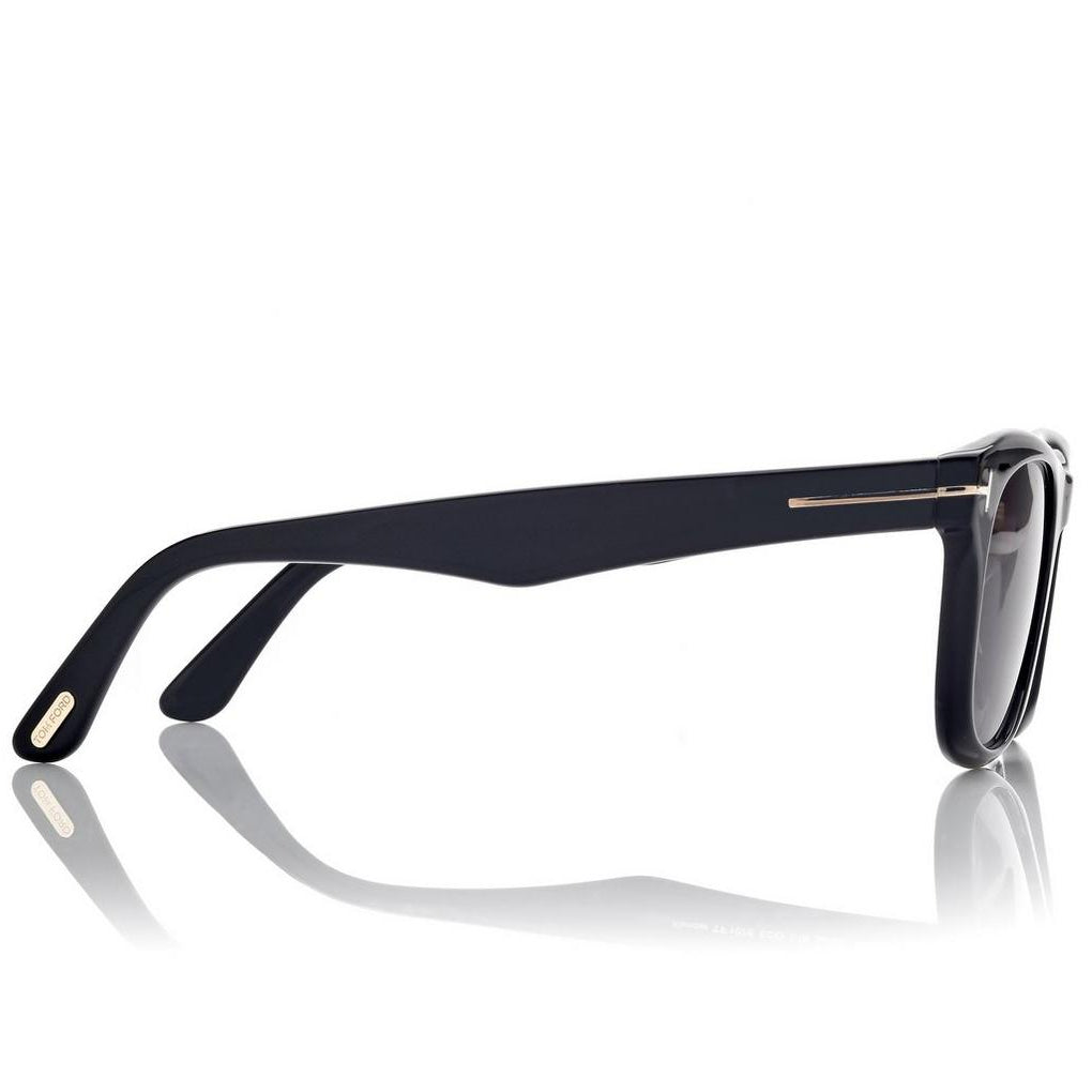 Tom Ford Men Round Sqaure Frame Shiny Dusty Black Sunglasse
