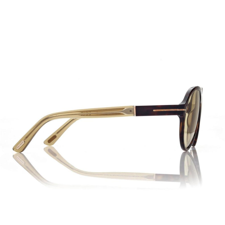 Tom Ford Women Pilot Frame Dark Havana Brown Sunglasses