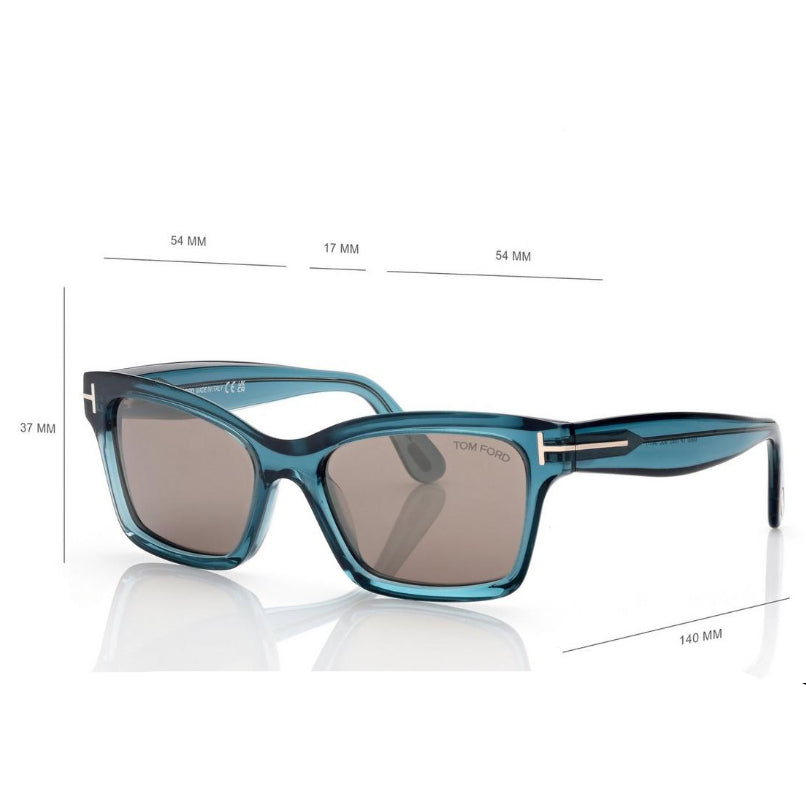 Tom Ford Women Sqaure Frame Blue Sunglasse