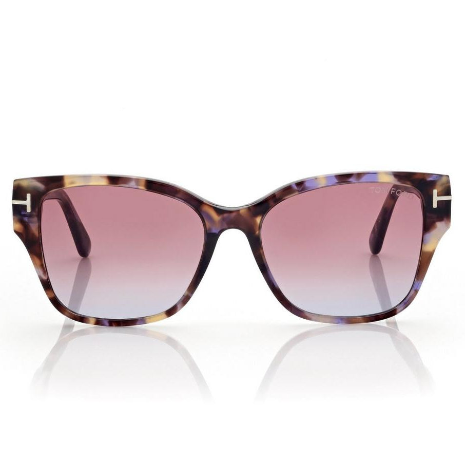 Tom Ford Women Cat Eye Frame Havana Sunglasses