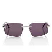 Tom Ford Men Rimless Frame Shiny Palladium Sunglasse