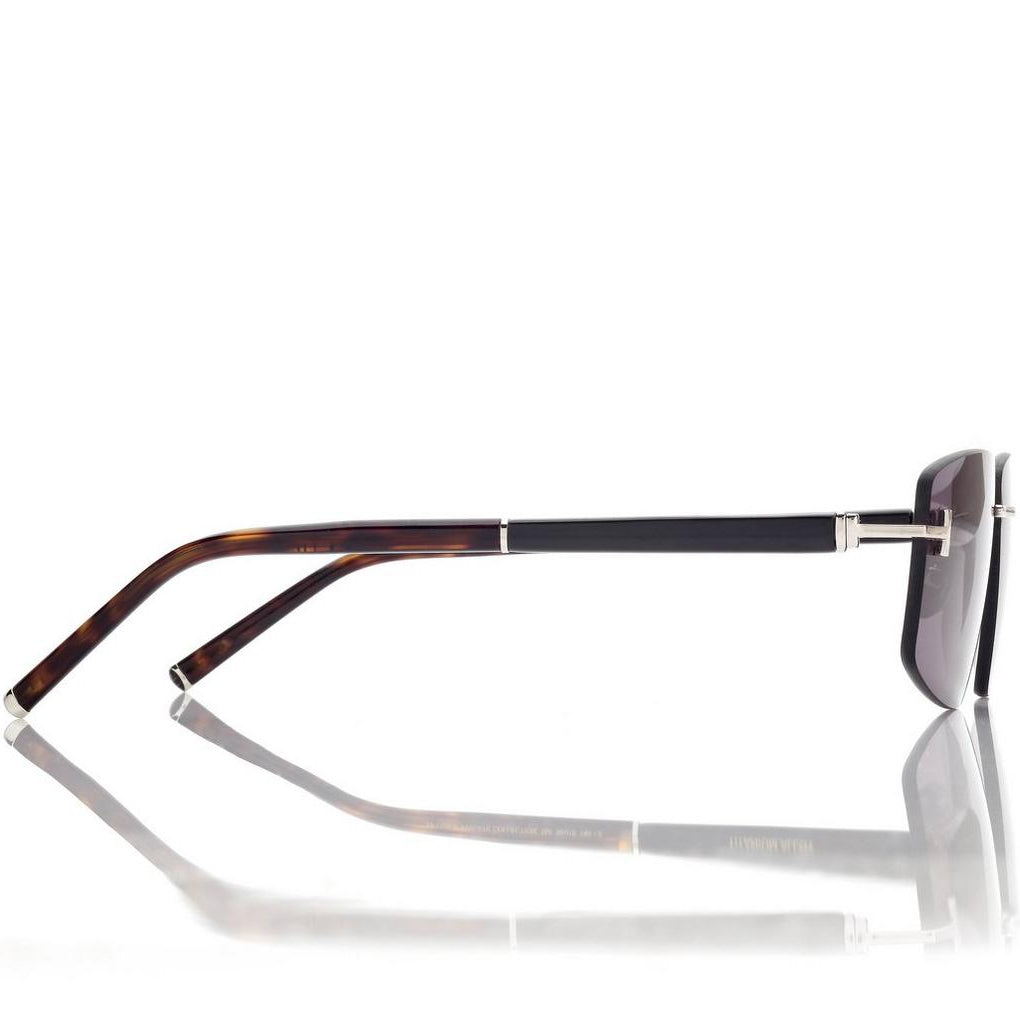 Tom Ford Men Rimless Frame Shiny Palladium Sunglasse