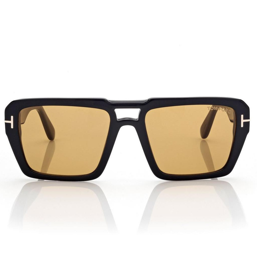 Tom Ford Women Sqaure Frame Soft Black Sunglasses