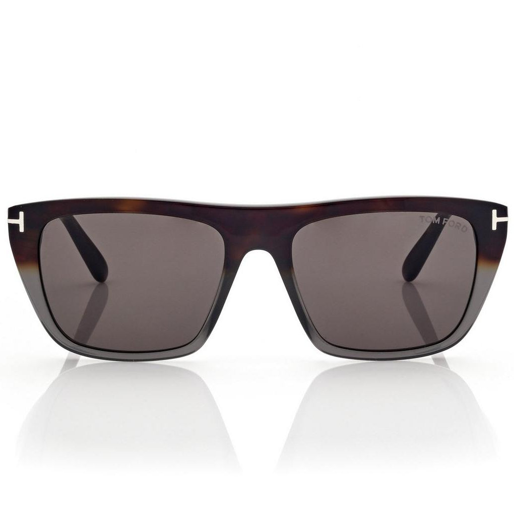 Tom Ford Women Rectangular Frame Coloured Havana Sunglasses