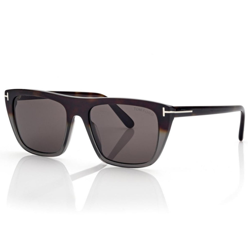 Tom Ford Women Rectangular Frame Coloured Havana Sunglasses