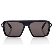Tom Ford Women Pilot Frame Shiny Black Sunglasses