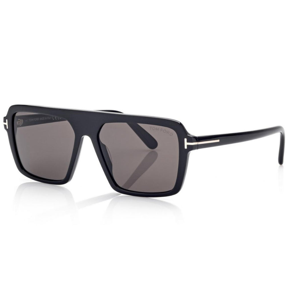 Tom Ford Men Pilot Frame Natural Black Sunglasses