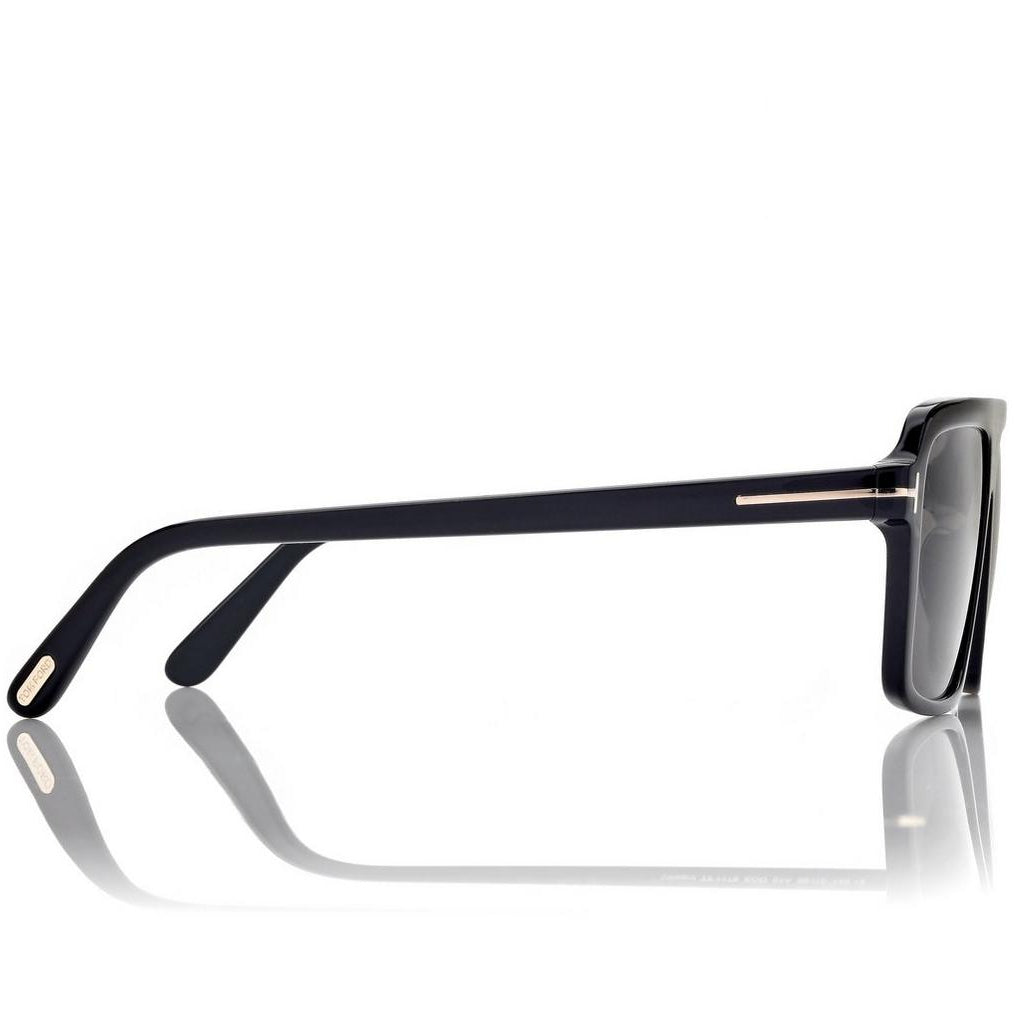 Tom Ford Men Pilot Frame Natural Black Sunglasses
