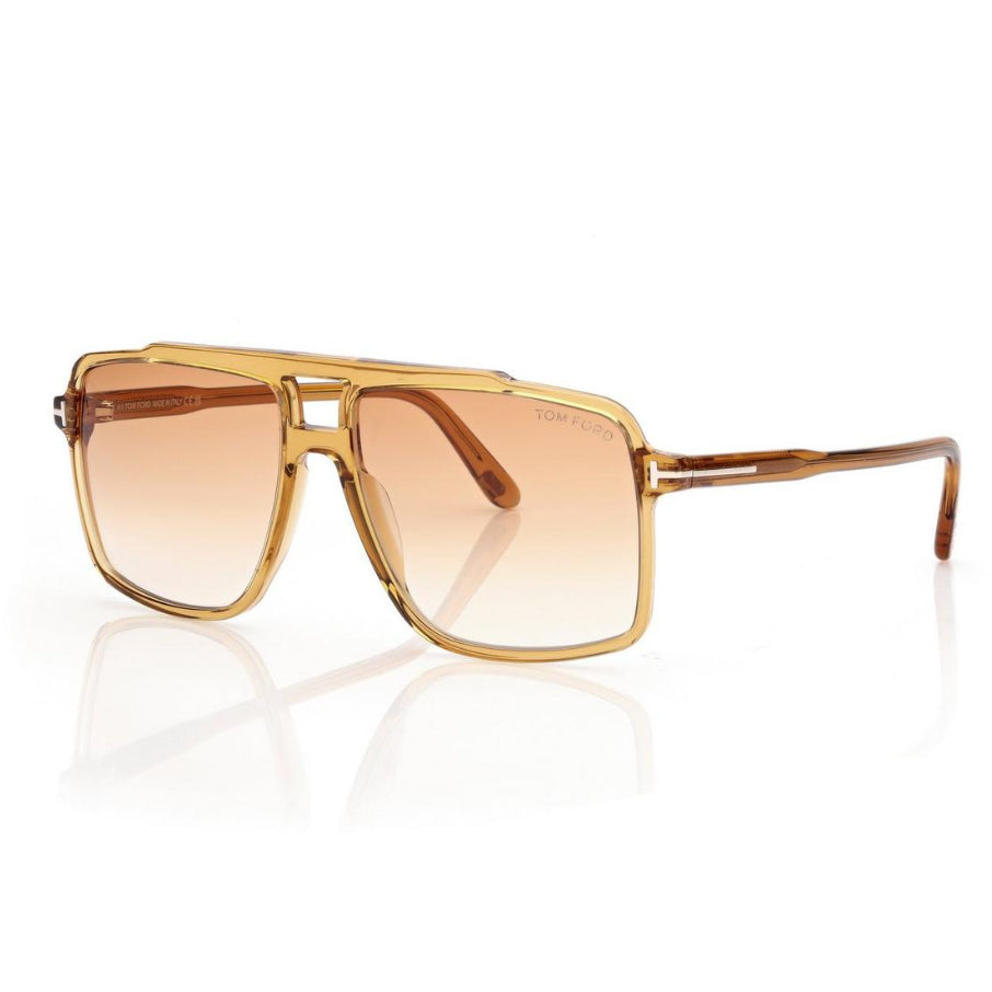 Tom Ford Women Navigator Frame Yellow Sunglasses