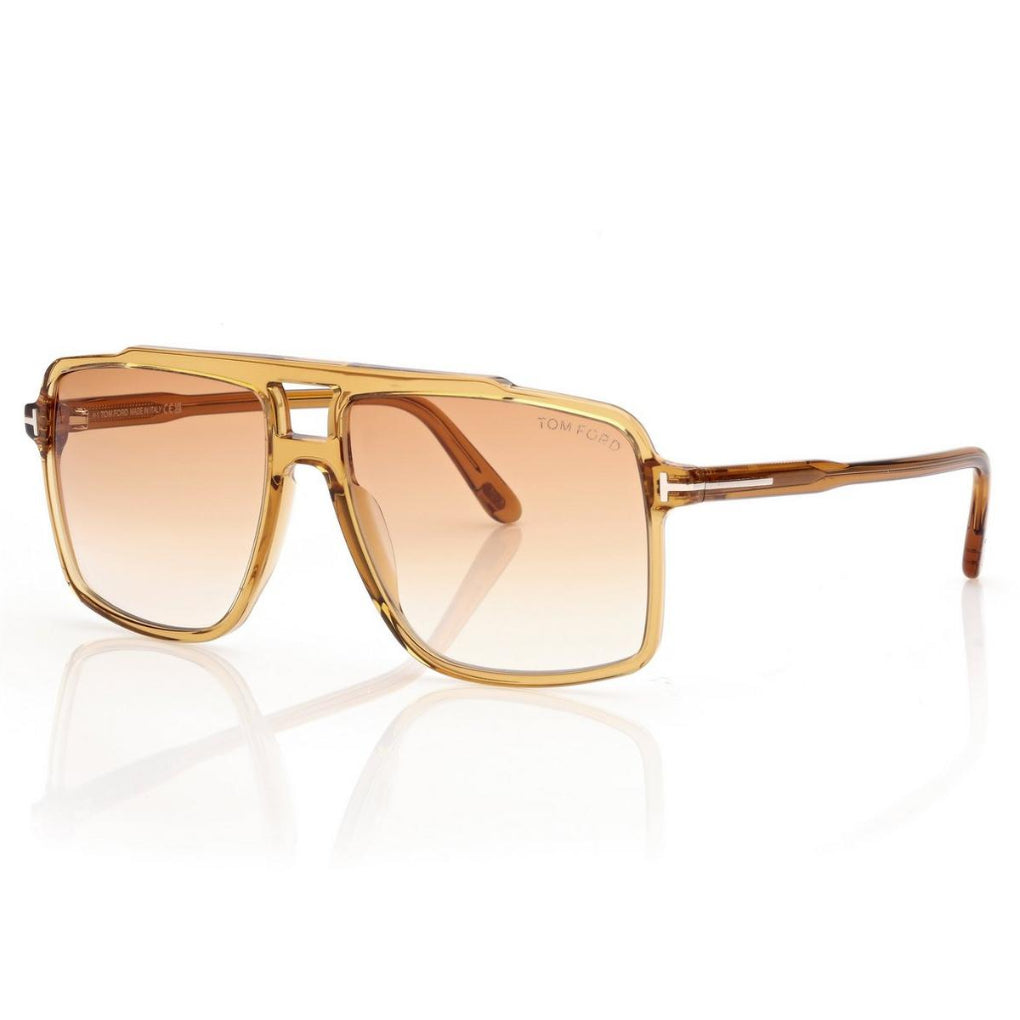 Tom Ford Men Navigator Frame Shiny Yellow Sunglasse