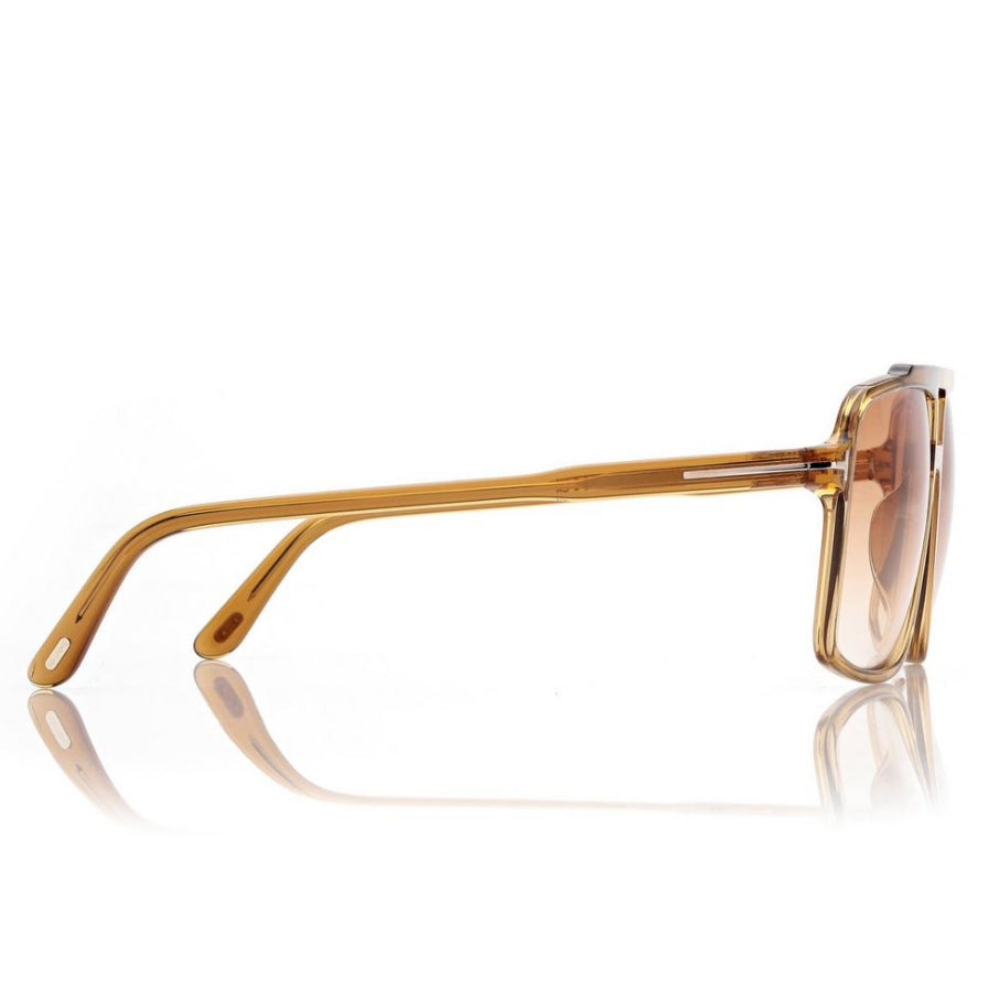 Tom Ford Women Navigator Frame Yellow Sunglasses