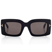 Tom Ford Women Square Frame Storm Black Sunglasses