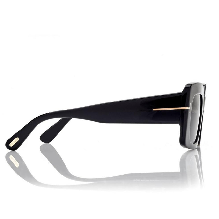 Tom Ford Women Square Frame Storm Black Sunglasses