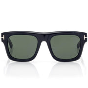 Tom Ford Men Sqaure Frame Shiny Natural Black Sunglasses