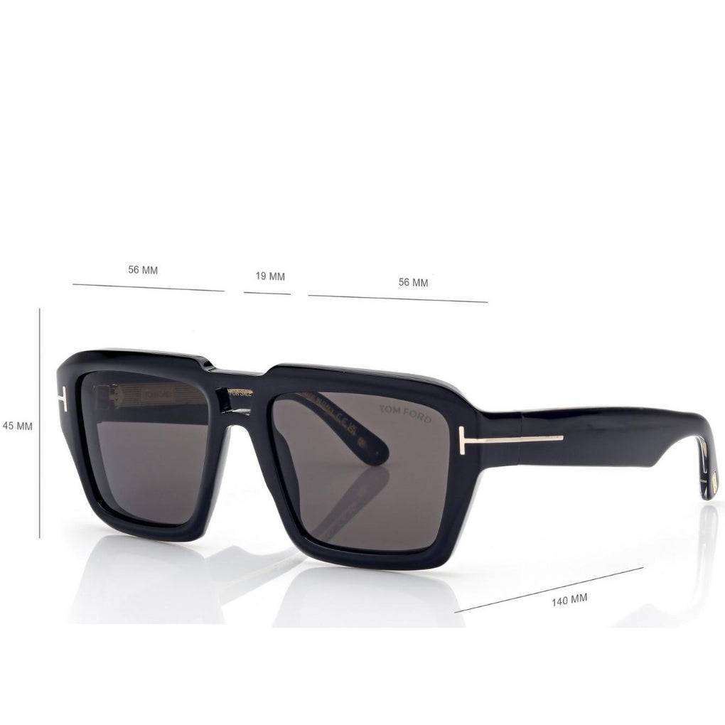 Tom Ford Men Seductive Frame Black Sunglasses