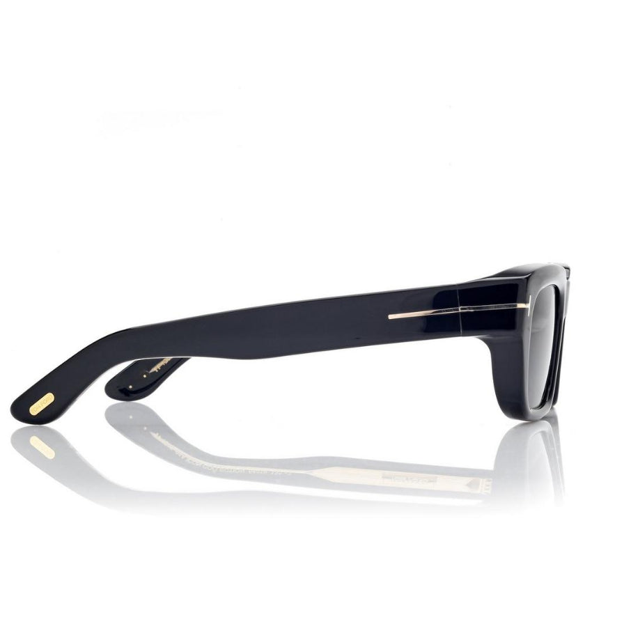 Tom Ford Women Rectangule Frame Coil Black Sunglasses