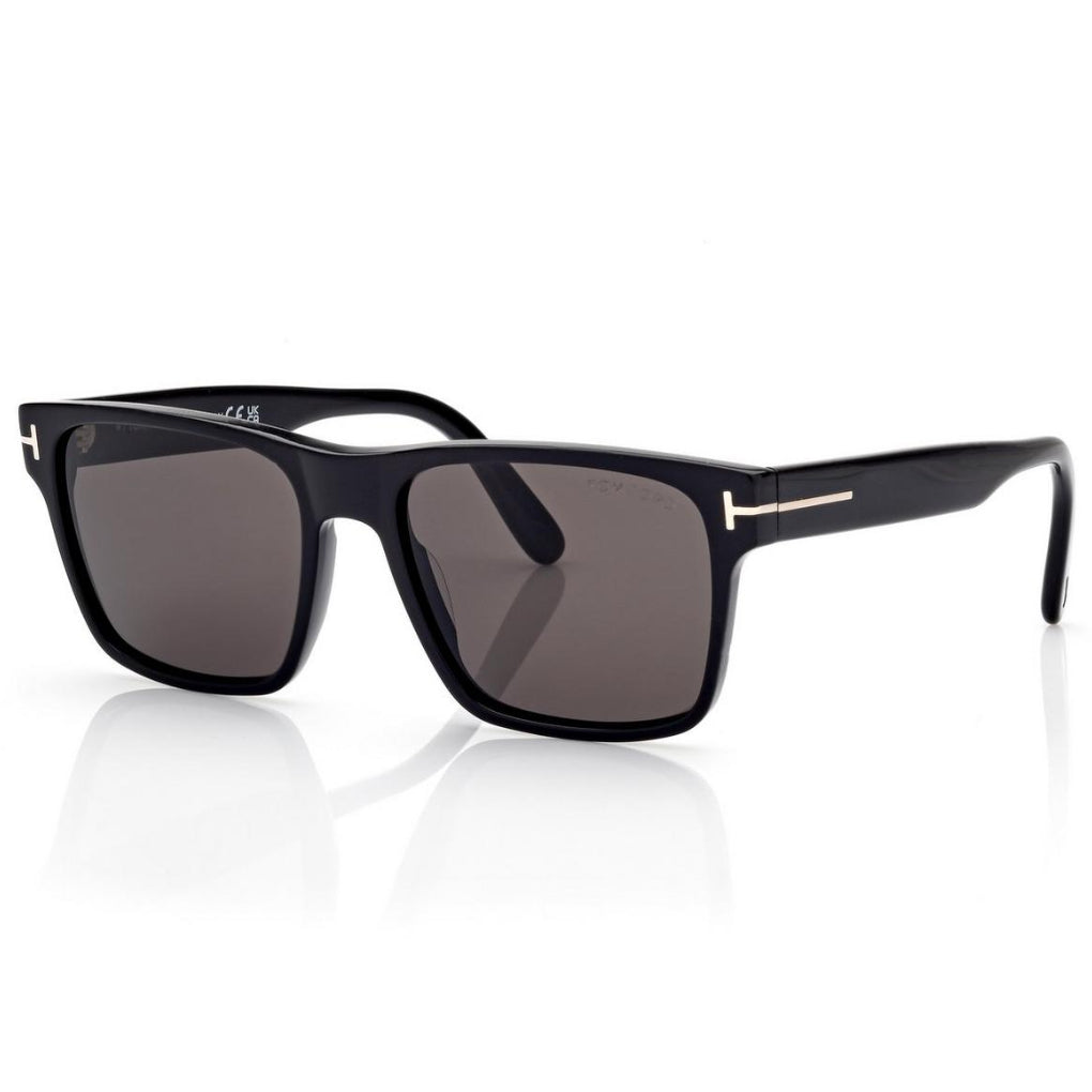 Tom Ford Men Sqaure Frame Shiny Black Sunglasses
