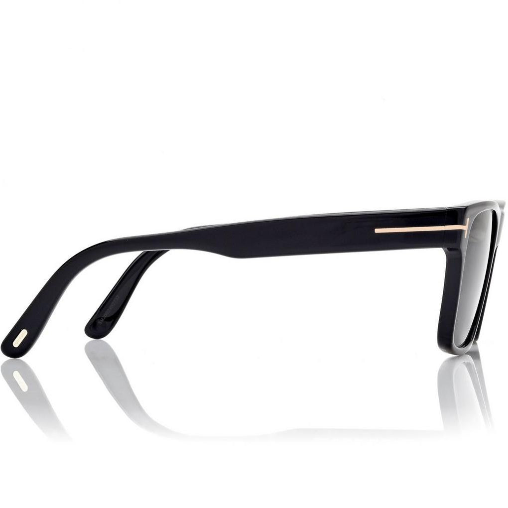 Tom Ford Men Sqaure Frame Shiny Black Sunglasses