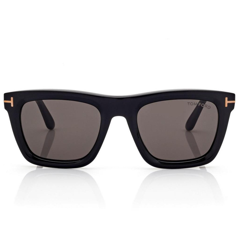 Tom Ford Women Square Frame Smoke Black Sunglasses