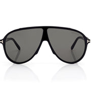 Tom Ford Men Mask Frame Shiny Matte Black Sunglasses